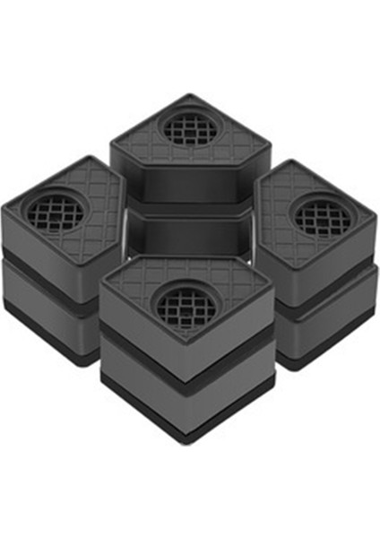 Çamaşır Makinesi Yı Kurutucu Kaideleri Için Titreşim Önleyici Pedler Kare Kauçuk Ayak Pedleri Kaideleri Çift Katlı Giyiyor (Yurt Dışından)