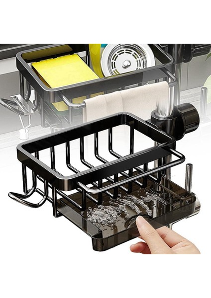 Musluk Rafı Mutfak Musluk Depolama Rafı Yuvarlak Su Borusu Lavabo Depolama Rafı Ev Drenaj Sepeti (Yurt Dışından) indirimleri