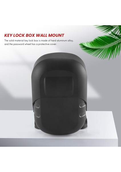 Tuş Kilidi Kutusu Duvara Montaj 4 Haneli Kombinasyon Hava Koşullarına Dayanıklı Anahtar Saklama Kilidi Kutusu, Büyük Kapasiteli Güvenlik Combo Kilit Kutusu (Yurt Dışından) fırsatları