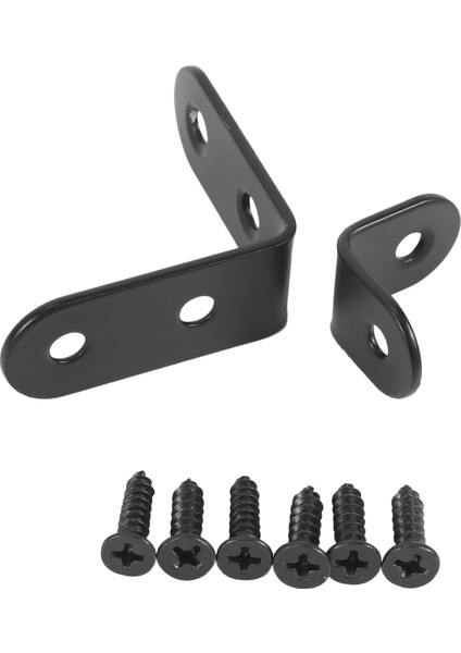 20 Adet Siyah L Parantez 90 Derece Açı Paslanmaz Çelik Bağlantı Braketi Bağlantı Elemanı Ahşap Sandalye Kitaplık Kurulu Pencere Mobilya Dolabı (10 ADET-40MM/10 ADET-20MM) (Yurt Dışından) fırsatları