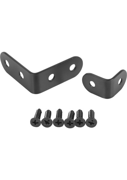 20 Adet Siyah L Parantez 90 Derece Açı Paslanmaz Çelik Bağlantı Braketi Bağlantı Elemanı Ahşap Sandalye Kitaplık Kurulu Pencere Mobilya Dolabı (10 ADET-40MM/10 ADET-20MM) (Yurt Dışından) indirimleri