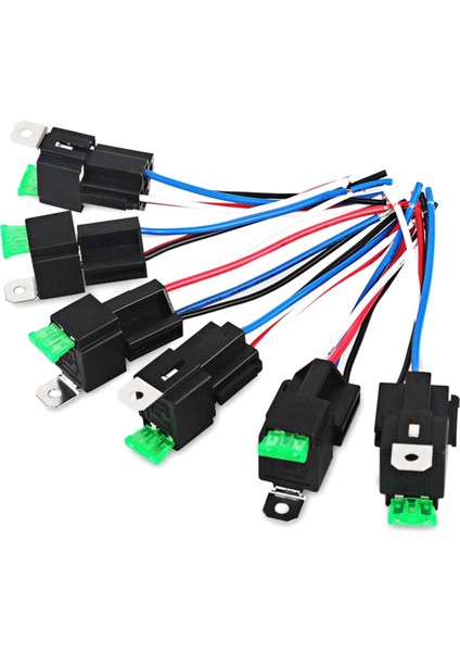 6 Adet Bakır Terminal Otomatik Röle 30A Sigortalı Açık/kapalı Araba Motor Rölesi Tutucu Soketli Açık/kapalı Sigortalı Röle 24V 4pın (Yurt Dışından)