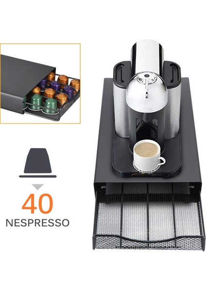 Çekmece Tipi Kahve Rafları 40 Pod Depolama Standı Rafı Nespresso Düzenleyici Için Kahve Kapsülleri Tutucu (Yurt Dışından) fiyatları