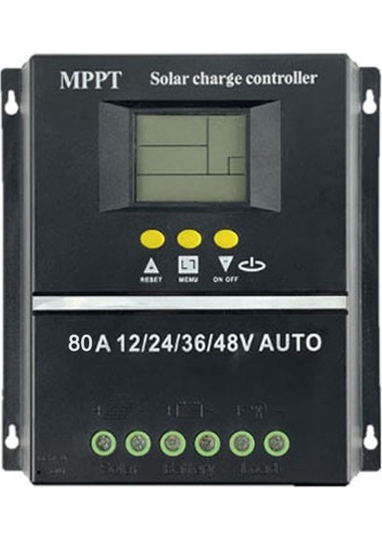 80A Mppt/pwm Solar Şarj Regülatörü 12V/24V/36V/48V Otomatik Kontrol Araçları LCD ve Çift USB ile Solar Pv Pil Şarj Cihazı (Yurt Dışından)