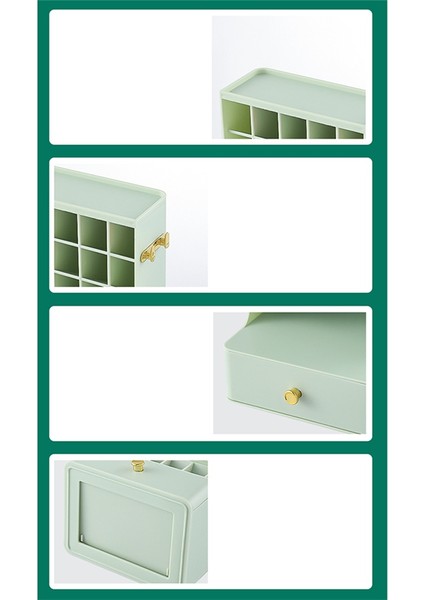 Üç Katmanlı Masaüstü Kozmetik Düzenleyici Banyo Büyük Kapasiteli Kozmetik Kutusu Kadın Mücevher Ruj Çekmecesi Makyaj Kutusu B (Yurt Dışından) fiyatları