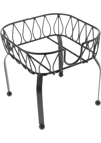 Metal Demir Içecek Dağıtıcı Standı Sepet Parti Suyu Çay Kovası Tutucu Standı Pub Cafe Suyu Çay Şarap Bira Kullanılan S (Yurt Dışından)