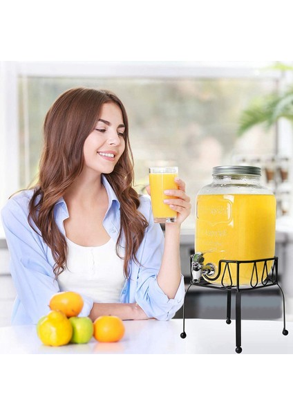 Metal Demir Içecek Dağıtıcı Standı Sepet Parti Suyu Çay Kovası Tutucu Standı Pub Cafe Suyu Çay Şarap Bira Kullanılan S (Yurt Dışından) fiyatları