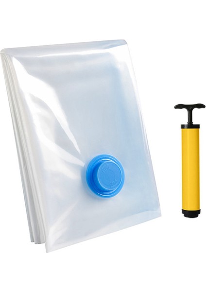 Yüksek Kapasiteli Vakumlu Poşet Paketi Giysiler Için Sıkıştırılmış Düzenleyici Yerden Tasarruf Sağlayan Mühürlü Poşetler Katlanabilir Saklama Çantası B (Yurt Dışından)