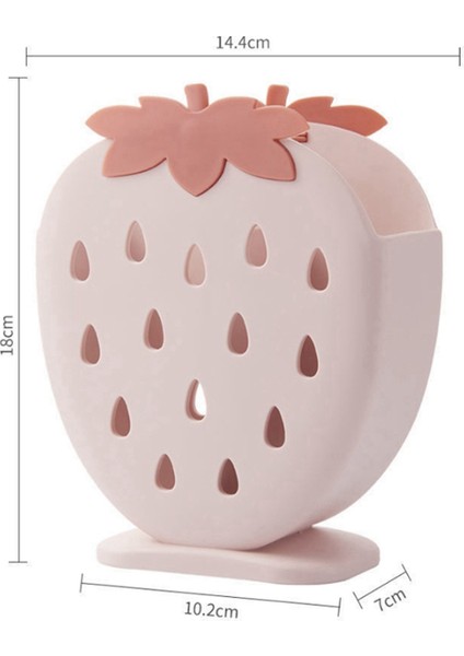 Sevimli Çilek Çubuk Tutucu Drenaj Rafı Mutfak Sofra Takımı Depolama Rafı Drenaj Kaşık Çatal Bıçak Raf Tutucu Kırmızı (Yurt Dışından) indirimleri