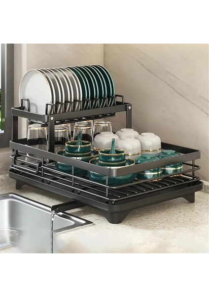 Çatal Bıçak Saklama Rafı, Paslanmaz Çelik Çatal Bıçak Kurutma Rafı, Drenajlı Ayarlanabilir Mutfak Tabak Saklama Rafı B (Yurt Dışından) fiyatları
