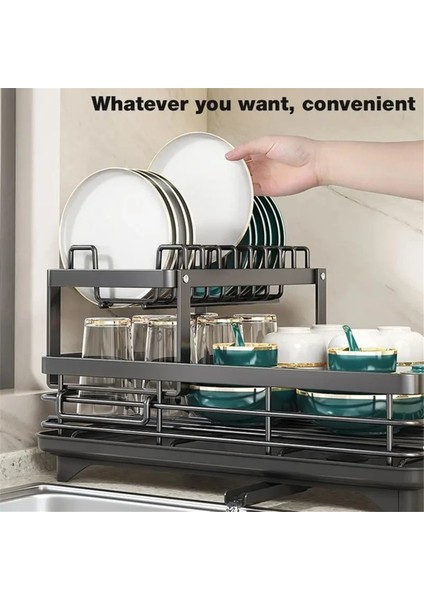 Çatal Bıçak Saklama Rafı, Paslanmaz Çelik Çatal Bıçak Kurutma Rafı, Drenajlı Ayarlanabilir Mutfak Tabak Saklama Rafı B (Yurt Dışından) indirimleri