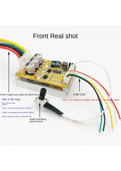1 Adet Dc 5-36V 350W Bldc Üç Fazlı Fırçasız (Hall Ile) Motor Kontrol Cihazı Fırçasız Sensör Motor Sürücüsü (Yurt Dışından) modelleri