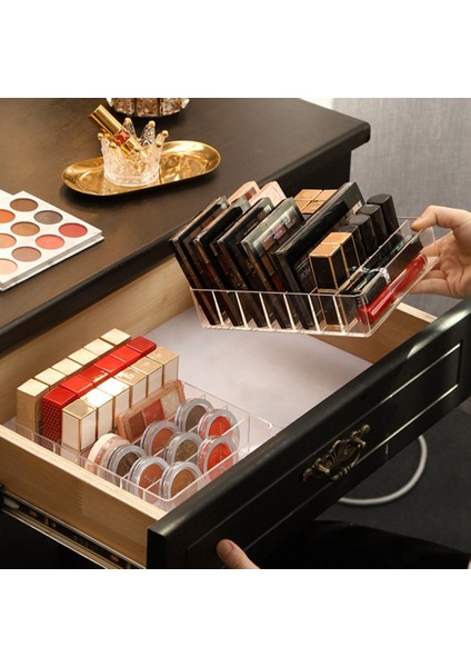 Makyaj Organizatörü, Kompakt Makyaj Paleti Organizesi, 7 Bölmeli Banyo Tezgahı Için Kozmetik Saklama Kutusu, Bâtıla (Yurt Dışından) fiyatları