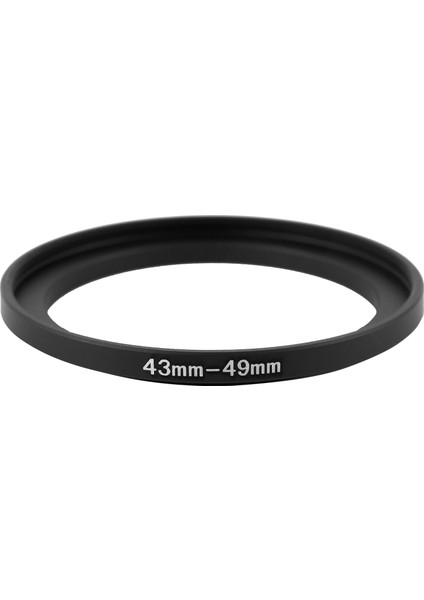 Kamera Için 43MM Ila 49MM Metal Step Up Filtre Halkası Adaptörü (Yurt Dışından)