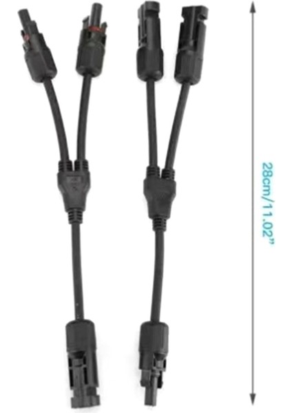 Güneş Paneli Için Güneş Konnektörleri Y Dalı Paralel Pv Adaptör Kablosu Tel Fiş Takım Seti (M/ff+F/mm) (Yurt Dışından) modelleri