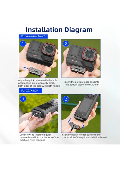 INSTA360 Ace Pro2 Metal Hızlı Çıkarma Dock X4 Manyetik Adaptör Taban Üst Kapak Aksesuarı (Yurt Dışından) fiyatları