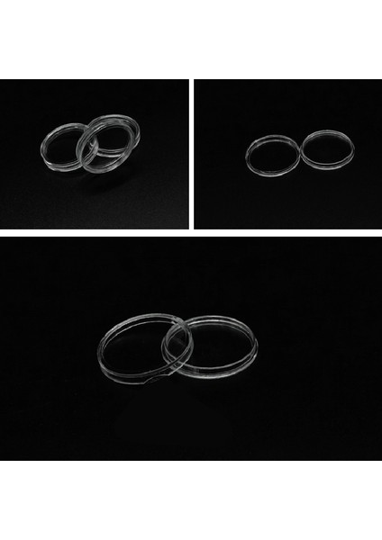 100 Adet 27MM Ekran Standları Madeni Paralar Kapsüller Kart Tutucular Meydan Okuma Madeni Paraları Küçük Yuvarlak Kutu (Yurt Dışından) fırsatları