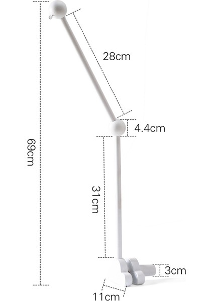 Asılı Ahşap Beşik Mobil Kolu, Mobil Tutucu Kolu, Beşik Ahşap Aksesuarları Için Mobil Kol A (Yurt Dışından) fırsatları
