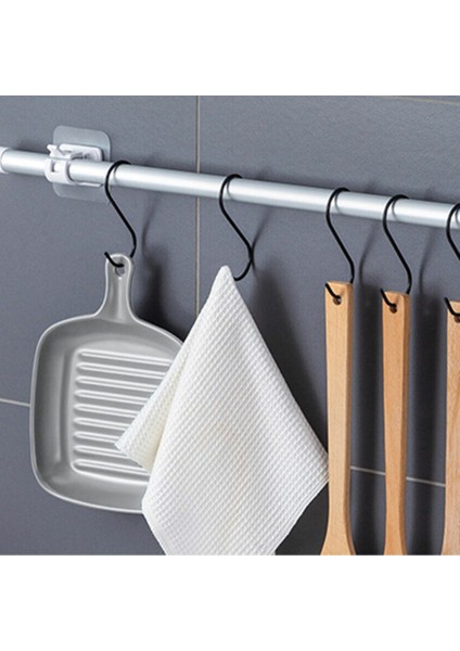 10 Adet Kanca Perde Çubuğu Için Çivi Olmadan Perde Çubuk Braketleri Hiçbir Sondaj Kendinden Yapışkanlı Sabit Klip Perde Braketi (Yurt Dışından) modelleri