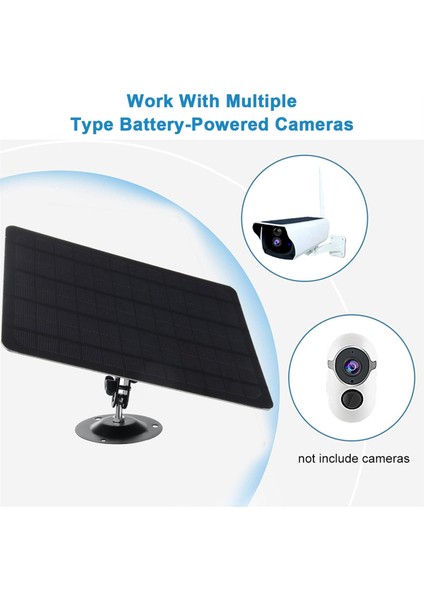 10W 5V Güneş Panelleri Taşınabilir Mikro USB Solar Şarj Cihazı Su Geçirmez Güç Bankası 360° Ayarlanabilir Güvenlik Kamerası Güç Kaynağı (Yurt Dışından) indirimleri