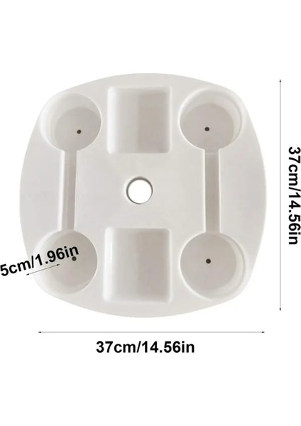 Patio Şemsiye Masa Tepsisi Açık Hava Şemsiye Masa Tepsisi 4 Dak Tutucu ile Plaj Masası Açık Hava Şemsiye Masa Plaj Masası (Yurt Dışından) fırsatları