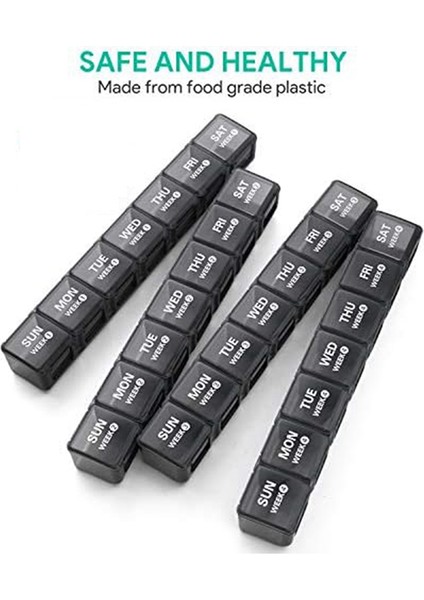 Aylık Hap Düzenleyici 28 Günlük Hap Kutusu Haftaya Göre Düzenlenmiş, Büyük 4 Hafta 1 Aylık Toz Geçirmez Kaplı Hap Kutuları (Yurt Dışından) fırsatları