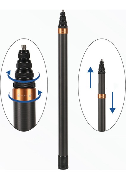 Karbon Fiber Görünmez Selfie Çubuğu 300CM Geri Çekilebilir Selfie Çubuğu INSTA360 X3/go3/djı/gopro Selfie Çubuğu A (Yurt Dışından) indirimleri