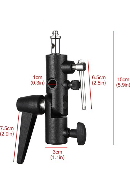 Şemsiye Döner Tutucu Braketi 1/4 Inç 3/8 Inç Stüdyo Fotoğraf Flaşı Işık Standı Fotoğraf Stüdyosu Aksesuarları (Yurt Dışından) fırsatları
