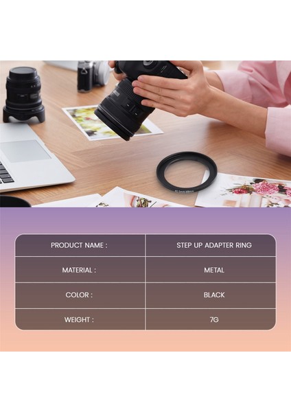 Yedek 40.5MM-49MM Kamera Metal Filtre Yükseltici Halka Adaptörü (Yurt Dışından) fiyatları
