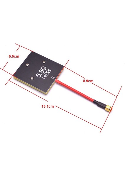 Fpv 5.8g 14DBI Yüksek Kazanç Panel Anten Phantom/verici RC832 RC805 Alıcı QAV250 F450 Quadcopter (Sam) Için (Yurt Dışından) modelleri