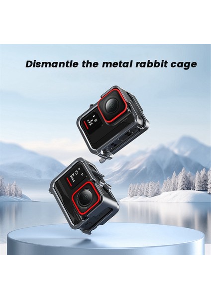 Telesın Kamera Tavşan Kafesi Shadowstone Insta 360 Ace Pro Dikey Hızlı Çıkarma Tavşan Kafesi Koruyucu Çerçeve Aksesuarı (Yurt Dışından) modelleri