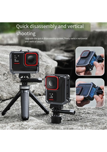 Telesın Kamera Tavşan Kafesi Shadowstone Insta 360 Ace Pro Dikey Hızlı Çıkarma Tavşan Kafesi Koruyucu Çerçeve Aksesuarı (Yurt Dışından) fırsatları