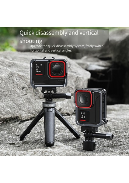 Telesın Kamera Tavşan Kafesi Shadowstone Insta 360 Ace Pro Dikey Hızlı Çıkarma Tavşan Kafesi Koruyucu Çerçeve Aksesuarı (Yurt Dışından) indirimleri