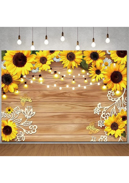 Ayçiçeği Arka Plan Fotoğraf Bezi 210X150CM Sarı Çiçek Duvar Bahçe Düğün Doğum Günü Fotoğrafçılığı Arka Plan Bezi (Yurt Dışından) fiyatları