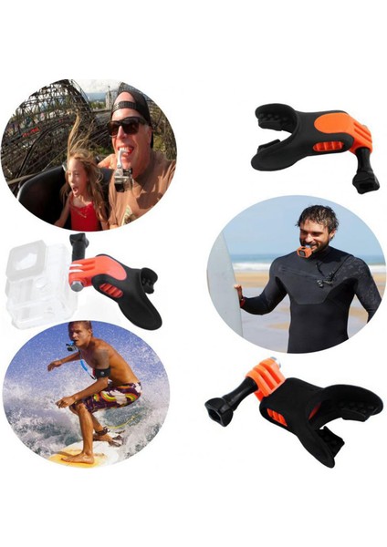 Ağız Montajı Göze Çarpan Taşınabilir Kamera Aksesuarları Sörf Ağızlığı Gopro Hero 7/6/5 Aksiyon Kameraları Için Bite (Yurt Dışından) modelleri