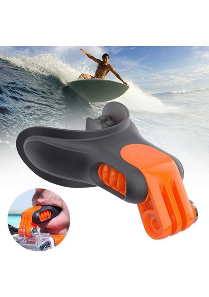Ağız Montajı Göze Çarpan Taşınabilir Kamera Aksesuarları Sörf Ağızlığı Gopro Hero 7/6/5 Aksiyon Kameraları Için Bite (Yurt Dışından) fırsatları