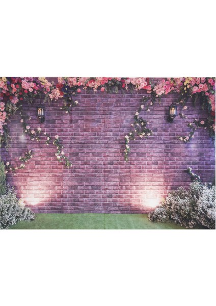 7X5FT Çiçek Duvar Fotoğrafçılığı Arka Planları Tuğla Arka Plan Bahar Stüdyo Arka Planı (Yurt Dışından) fiyatları