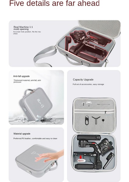 Djı Rs 4 Gimbal Sabitleyici Aksesuarları Için Taşıma Çantası Saklama Kutusu El Çantası Sert Kabuklu Omuz Çantası Siyah (Yurt Dışından) indirimleri