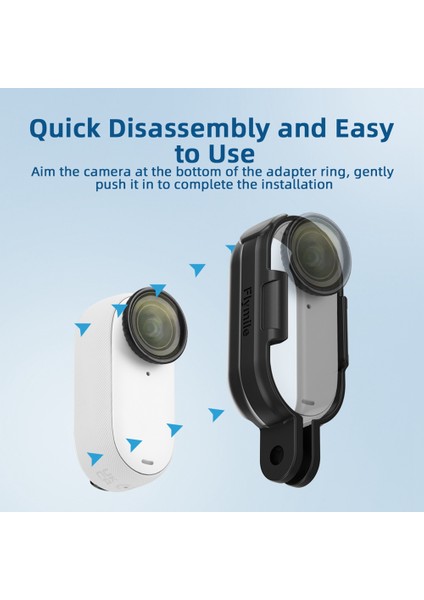 Flymile For INSTA360 Go 3/3s Çerçeve Başparmak Kamera Adaptörü Uzatma Braketi Yatay Dikey Çekim Kenarlığı (Yurt Dışından) fırsatları