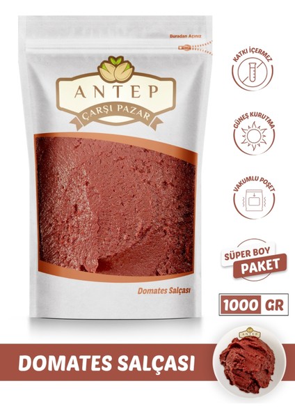 Domates Salçası Gaziantep Ev Yapımı Güneşte Kurutma | 1000 gr