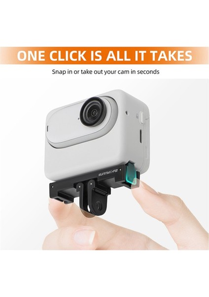 Sunnylıfe INSTA360GO3 Go 3s Hızlı Çıkarma Aksesuar Adaptörü Başparmak Kamera Hızlı Çıkarma Plakası Genişletme Plakası (Yurt Dışından) modelleri
