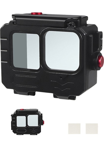 80M Su Geçirmez Kılıf Alüminyum Çerçeve Koruyucu Kılıf Sualtı Dalış Muhafazası GOPRO12/11/10 GOPRO13 Aksiyon Kamerası A (Yurt Dışından)