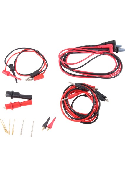 Test Ölçer Kiti JT8043 Çok Işlevli Çok Parçalı Değiştirilebilir Test Ölçer Çubuk Kiti 4mm Fiş Timsah Klipsli Test Uçları (Yurt Dışından)