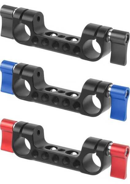 Dslr Kamera Çubuğu Omuz Desteği Için 1/4 Vida Delikli Hafif Çift 15MM Çubuk Kelepçe Ray Bloğu Takip Odaklı, A (Yurt Dışından) fiyatları