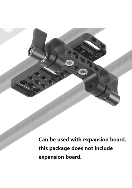 Dslr Kamera Çubuğu Omuz Desteği Için 1/4 Vida Delikli Hafif Çift 15MM Çubuk Kelepçe Ray Bloğu Takip Odaklı, A (Yurt Dışından) indirimleri