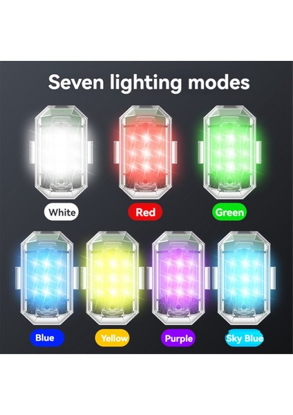 LED Strobe Işık Kablosuz Uzaktan Kumanda Motosiklet Araba Çarpışma Önleyici Uyarı Lambası Göstergesi Iha Aksesuarları (Yurt Dışından) indirimleri