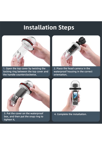 Dji Osmo Pocket 3 Aksiyon Kamera Muhafazası Koruyucu Dalış Montajı Için 40M Sualtı Su Geçirmez Kılıf (Yurt Dışından) fırsatları