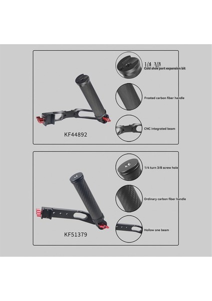 Djı Rc2/rs3 Gimbal Sabitleyici Için Kamera Tutacağı Pot Sapı Karbon Fiber Katlanabilir Yuva Yan Sapı A (Yurt Dışından)
