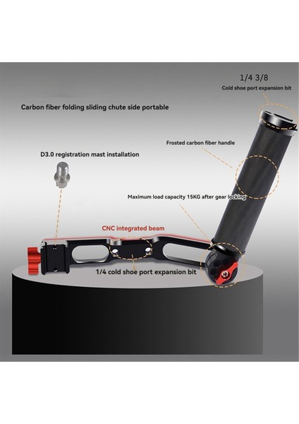 Djı Rc2/rs3 Gimbal Sabitleyici Için Kamera Tutacağı Pot Sapı Karbon Fiber Katlanabilir Yuva Yan Sapı A (Yurt Dışından) fiyatları