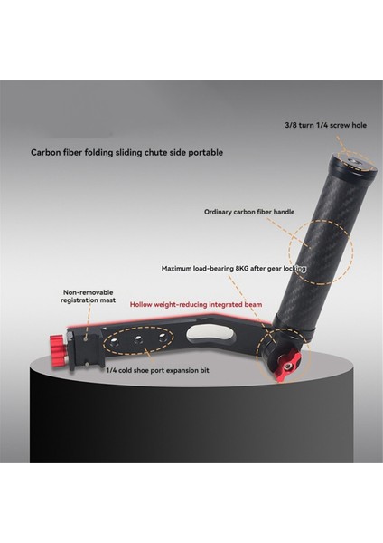 Djı Rc2/rs3 Gimbal Sabitleyici Için Kamera Tutacağı Pot Sapı Karbon Fiber Katlanabilir Yuva Yan Sapı A (Yurt Dışından) modelleri